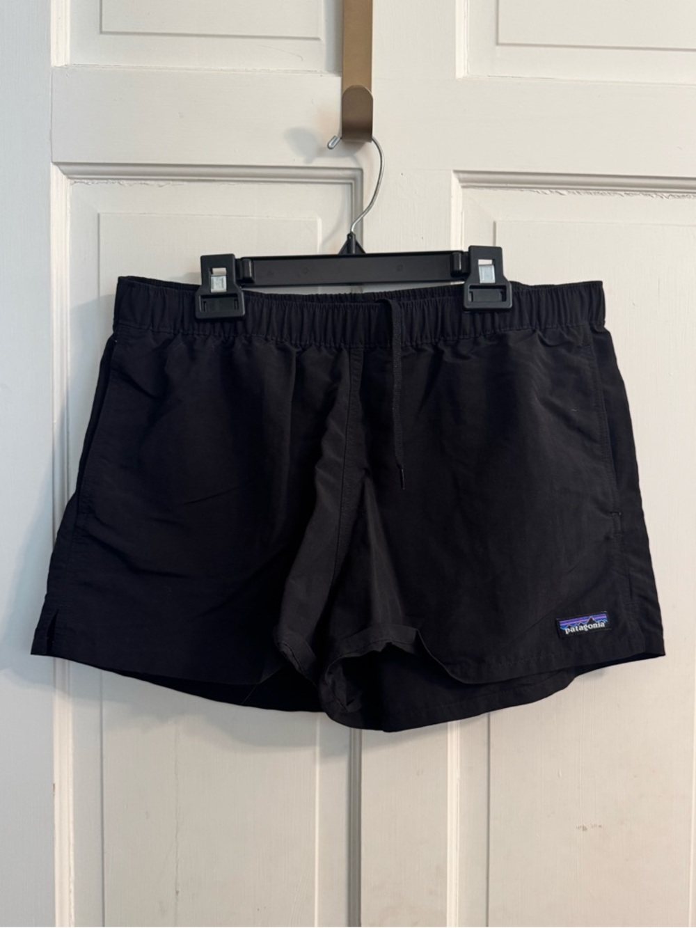 Patagonia Women's Barely Baggies Black Lightweight Athletic Shorts